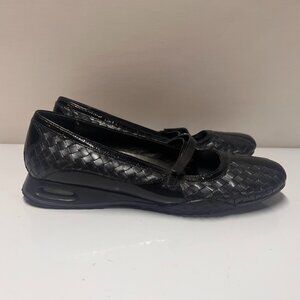 Cole Haan Black Patent Weave Mary Jane Flats - Size 7.5 B
